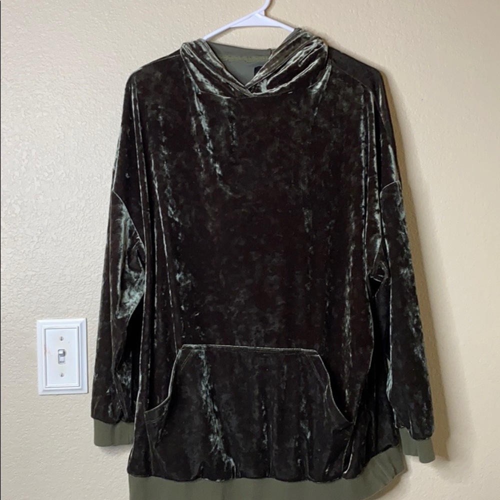 Green Velvet sweater